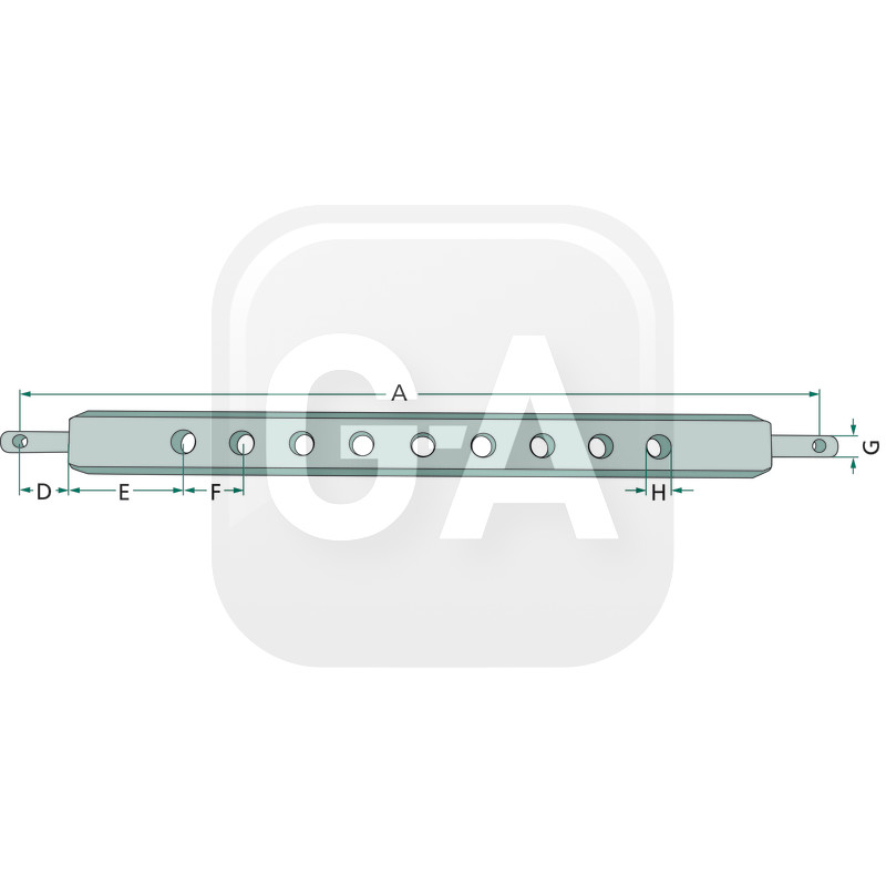 Barre trous tracteur